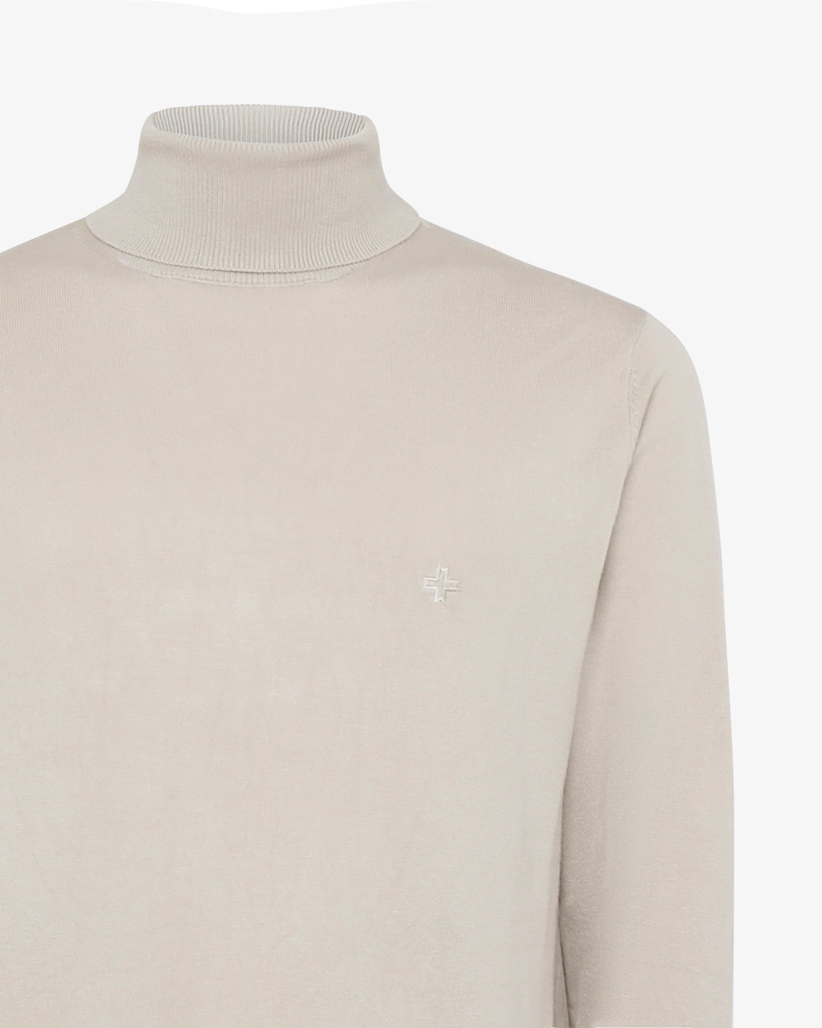 Maglia Collo alto con finiture a coste