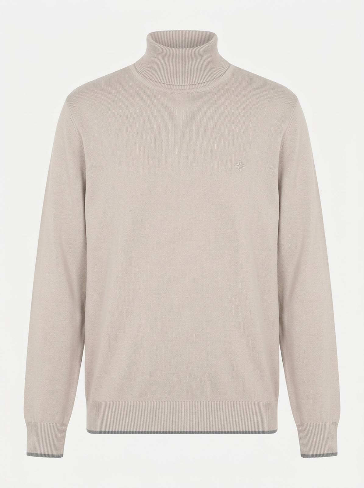 Maglia Collo alto con finiture a coste