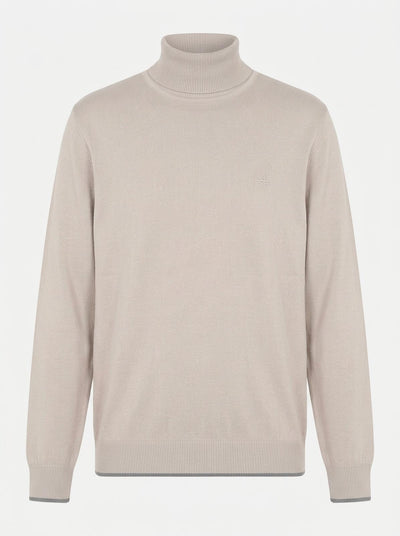 Maglia Collo alto con finiture a coste