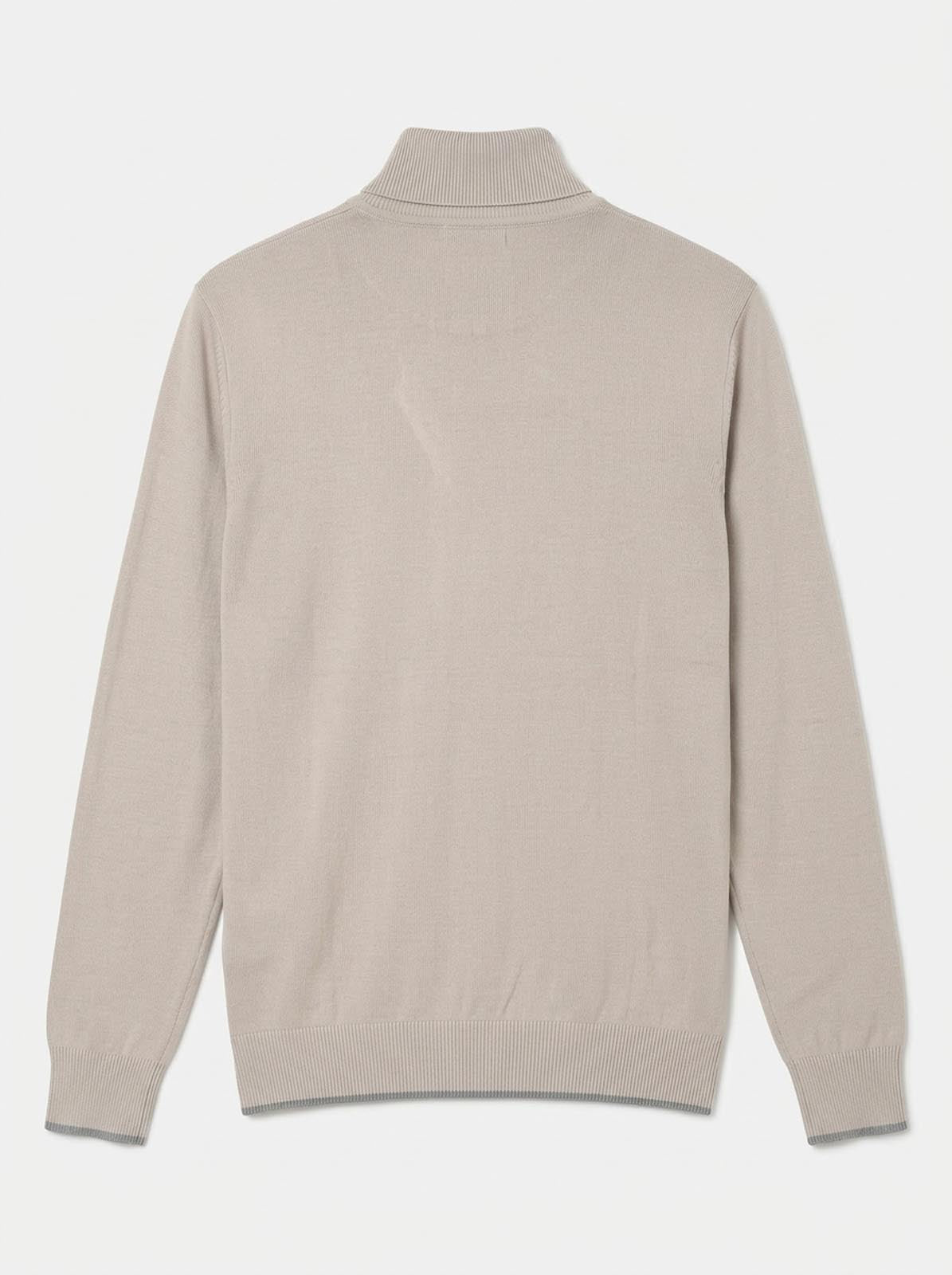 Maglia Collo alto con finiture a coste