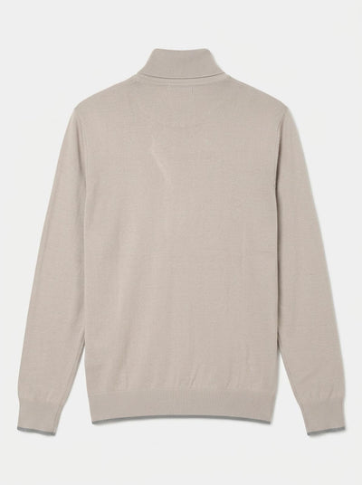 Maglia Collo alto con finiture a coste