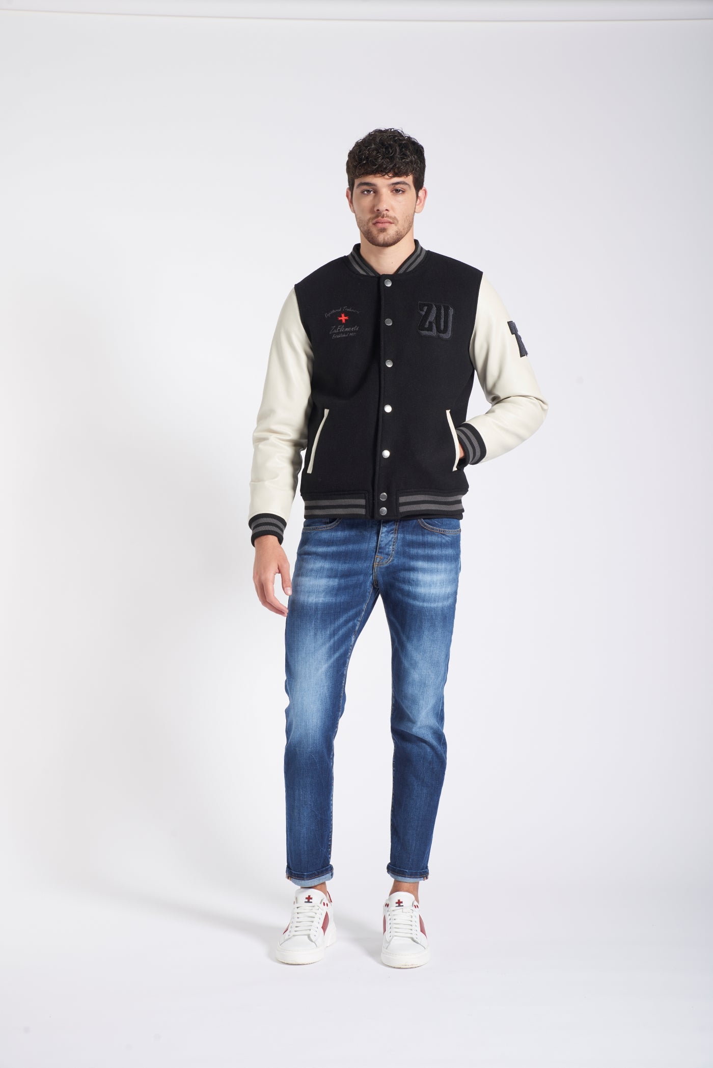 Giubbotto Varsity Bimaterico