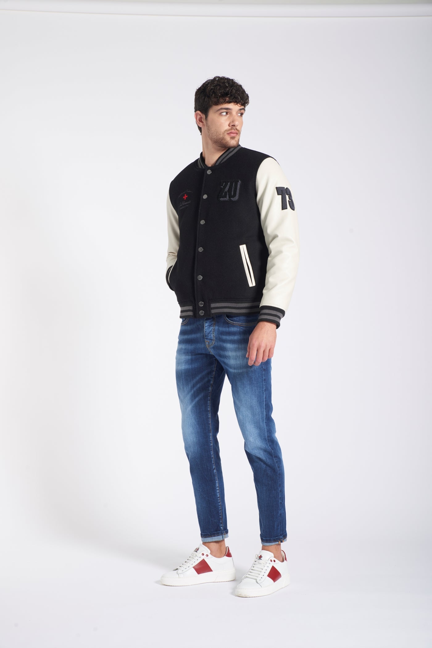Giubbotto Varsity Bimaterico