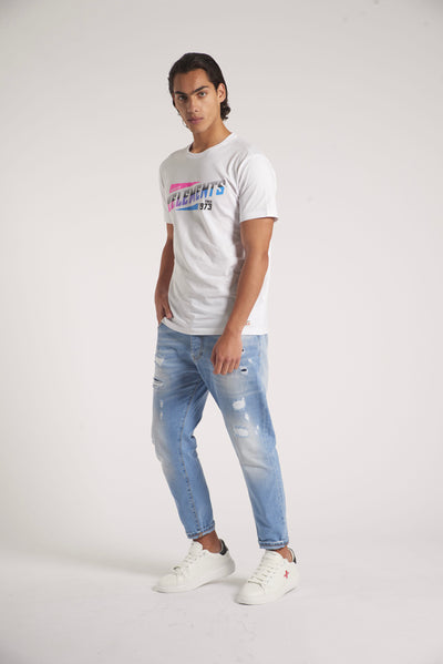 T-shirt con logo grande