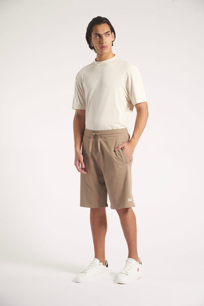Relaxed fleece Bermuda shorts 