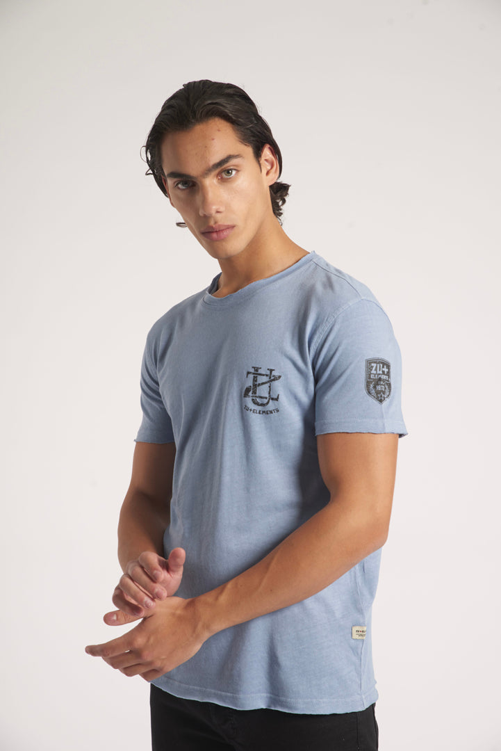 Garment dye T-shirt with print 