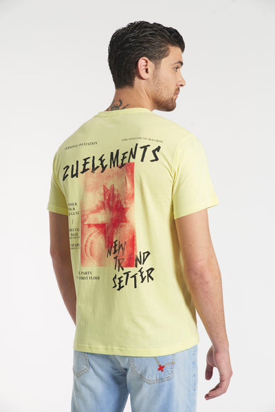 T-shirt con disegno sul retro