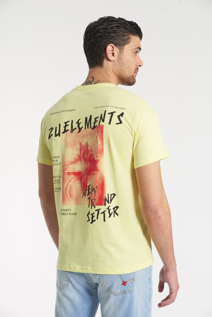 T-shirt with design on the back 