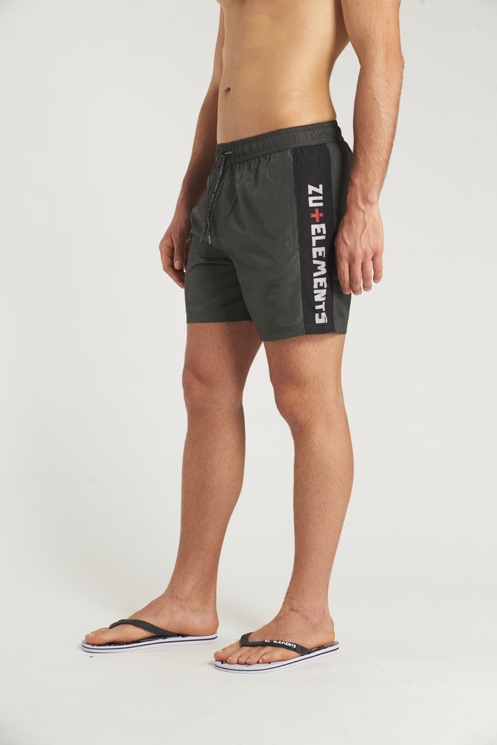 Swim shorts with micrologo on the back pocket 