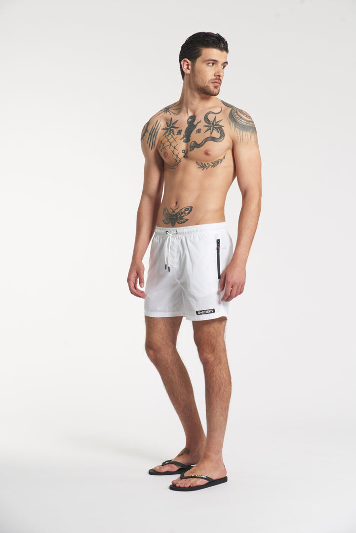 Swim shorts with waterproof zip 