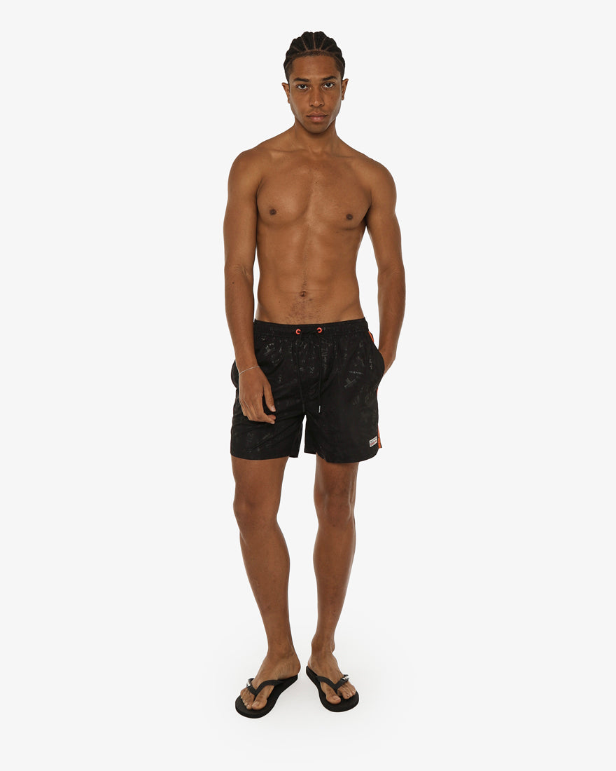 Pantaloncino mare con stampa allover