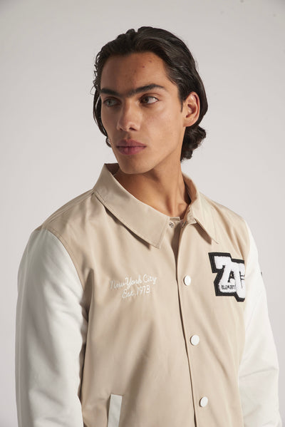 Varsity jacket with buttons 