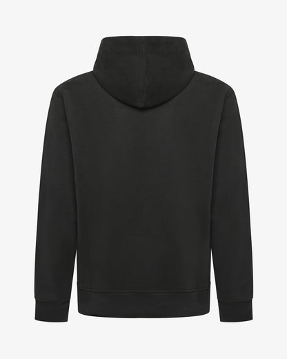 Felpa con cappuccio e micrologo in tono