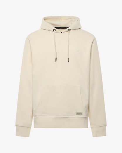 Felpa con cappuccio e micrologo in tono