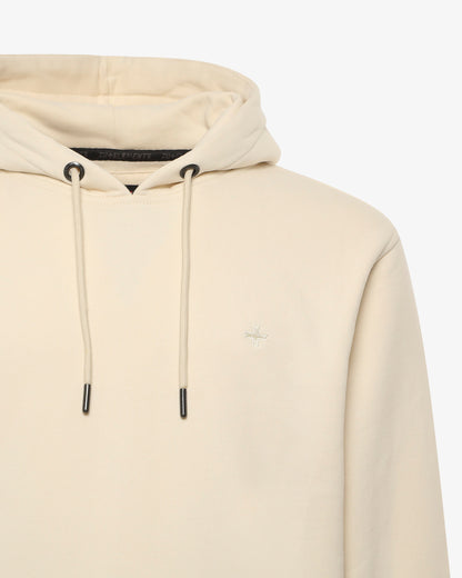 Felpa con cappuccio e micrologo in tono