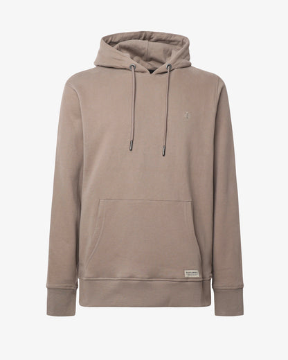 Felpa con cappuccio e micrologo in tono