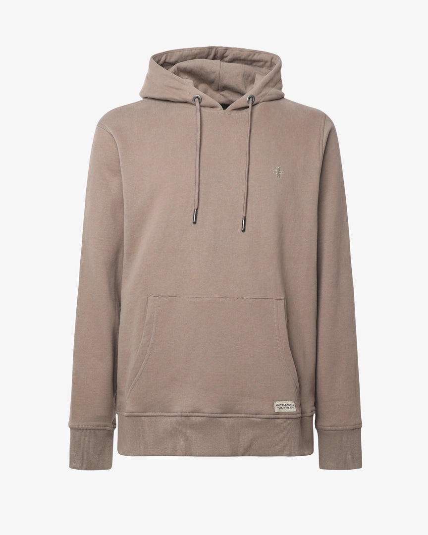 Felpa con cappuccio e micrologo in tono