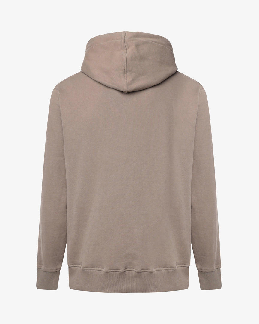 Felpa con cappuccio e micrologo in tono