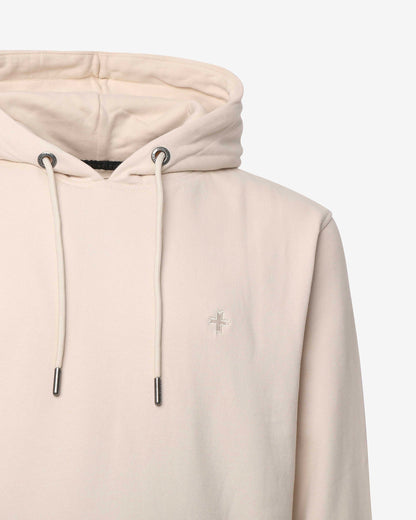 Felpa con cappuccio e micrologo in tono