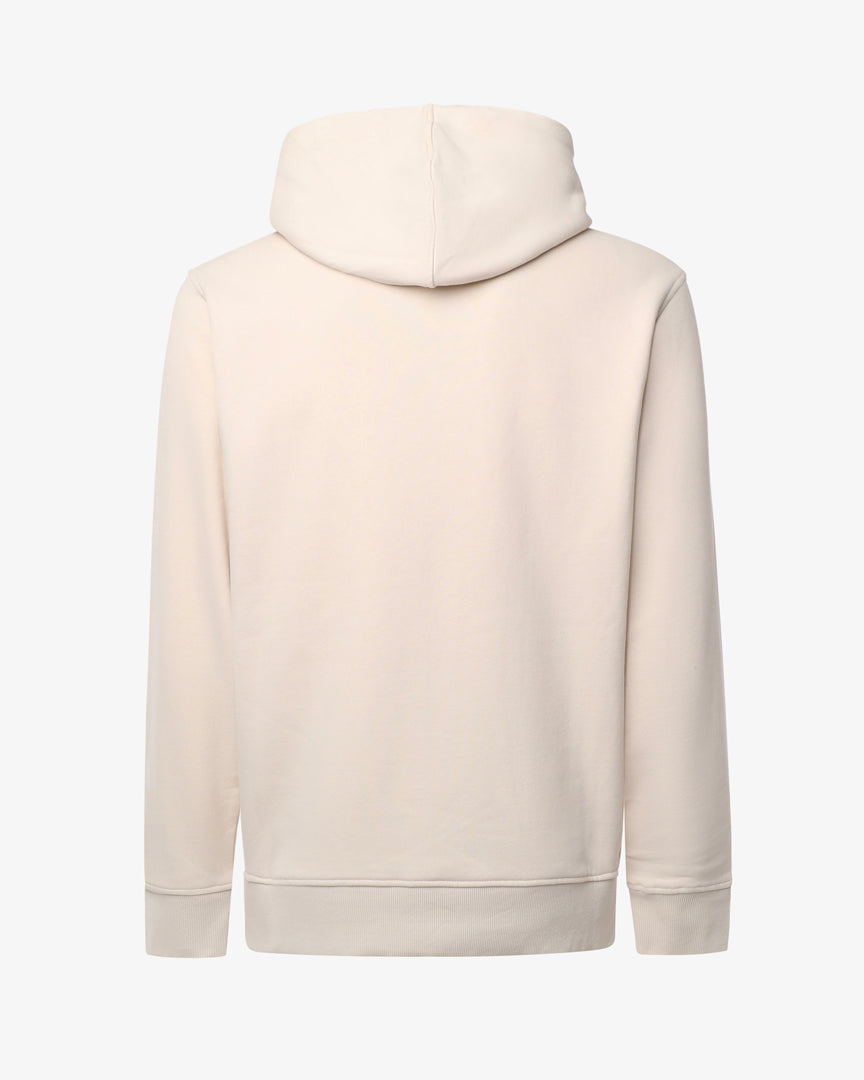Felpa con cappuccio e micrologo in tono