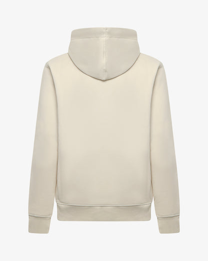 Felpa zip con cappuccio e logo in tono