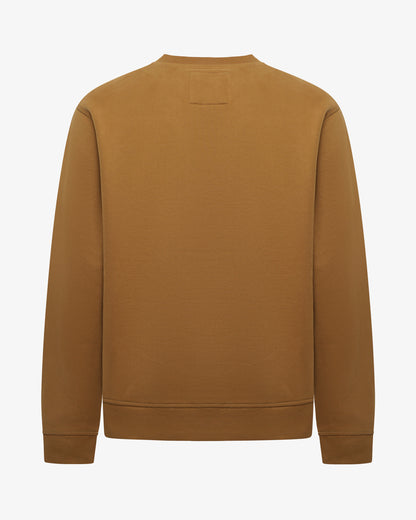 Crewneck sweatshirt with micrologo in tone