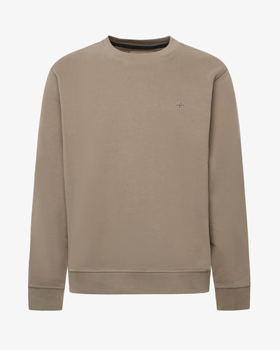 Felpa Girocollo con micrologo in tono