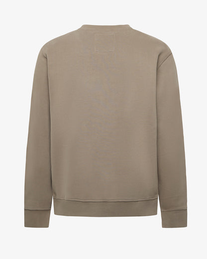 Crewneck sweatshirt with micrologo in tone