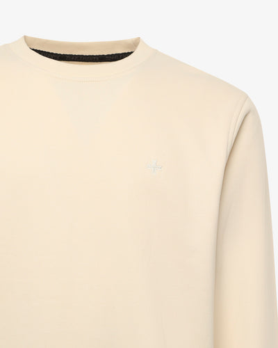 Felpa Girocollo con micrologo in tono