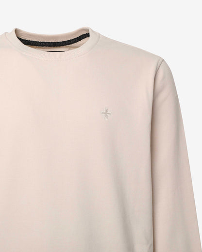 Felpa Girocollo con micrologo in tono