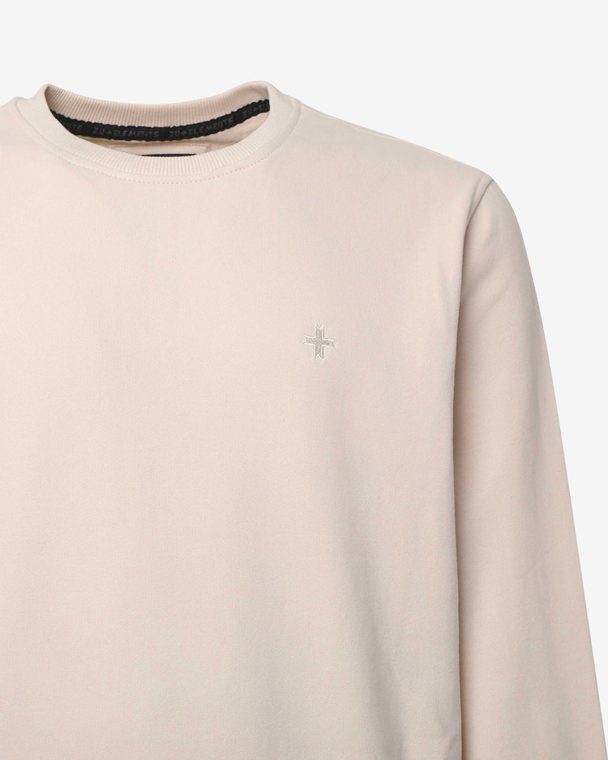 Felpa Girocollo con micrologo in tono