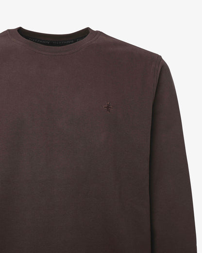 Felpa Girocollo con micrologo in tono