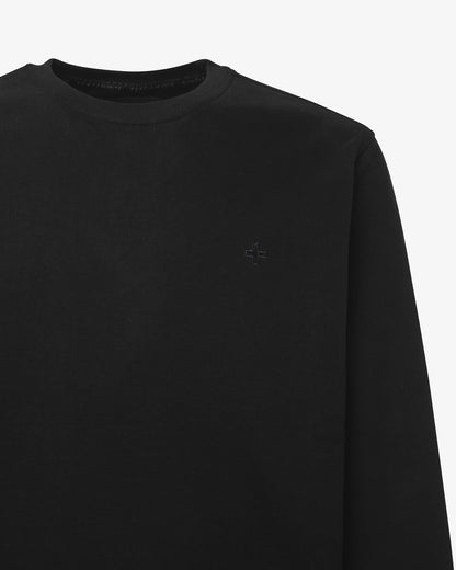 Felpa Girocollo con micrologo in tono
