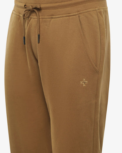 Pantaloni in felpa con micrologo ricamato