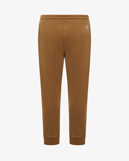 Pantaloni in felpa con micrologo ricamato