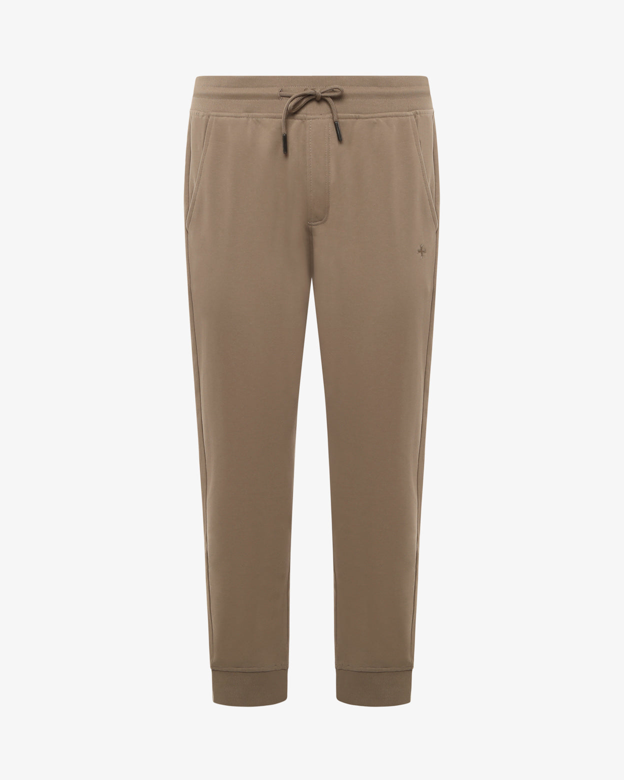 Pantaloni in felpa con micrologo ricamato