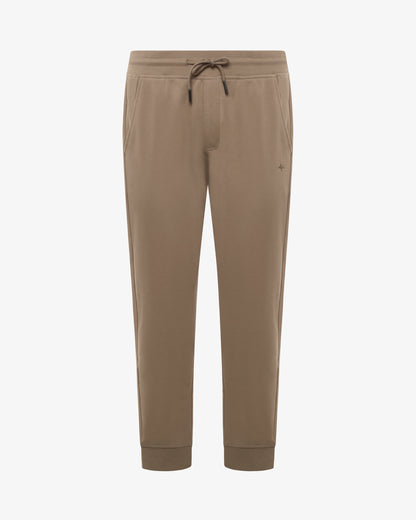 Pantaloni in felpa con micrologo ricamato