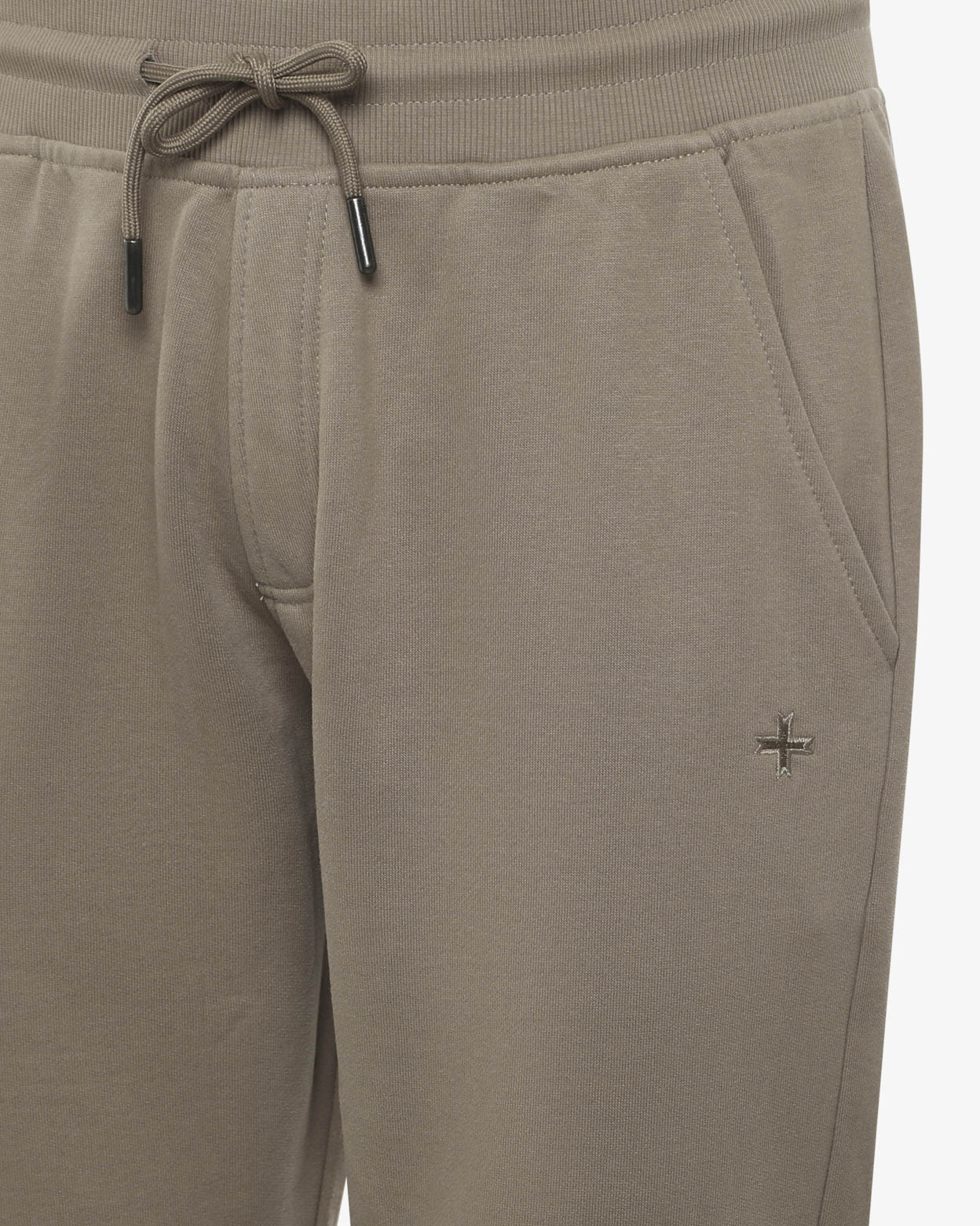Pantaloni in felpa con micrologo ricamato