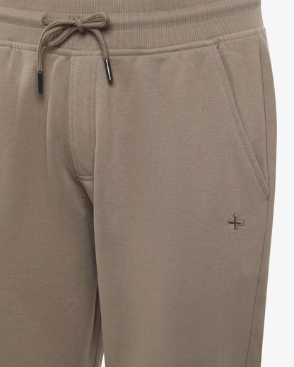 Pantaloni in felpa con micrologo ricamato
