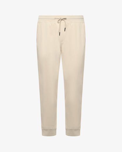 Pantaloni in felpa con micrologo ricamato