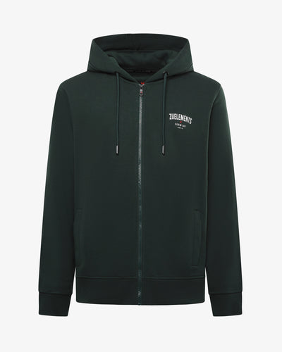 Felpa con zip e cappuccio "Denim Lab"