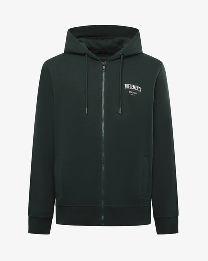 Felpa con zip e cappuccio "Denim Lab"