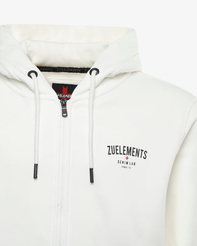 Felpa con zip e cappuccio "Denim Lab"