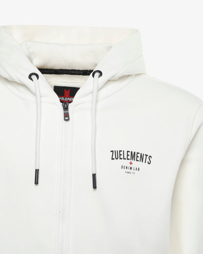 Felpa con zip e cappuccio "Denim Lab"