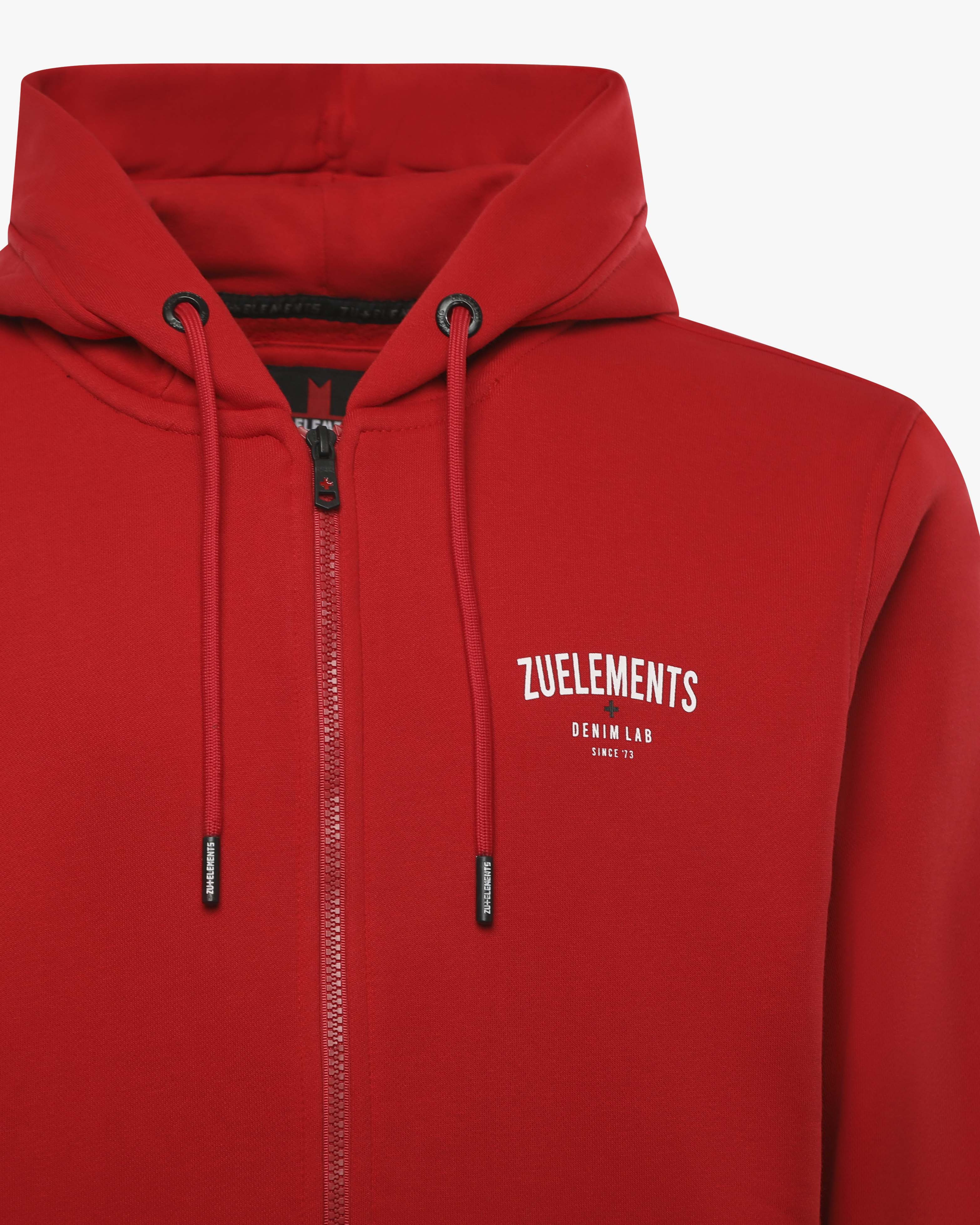 Felpa con zip e cappuccio "Denim Lab"