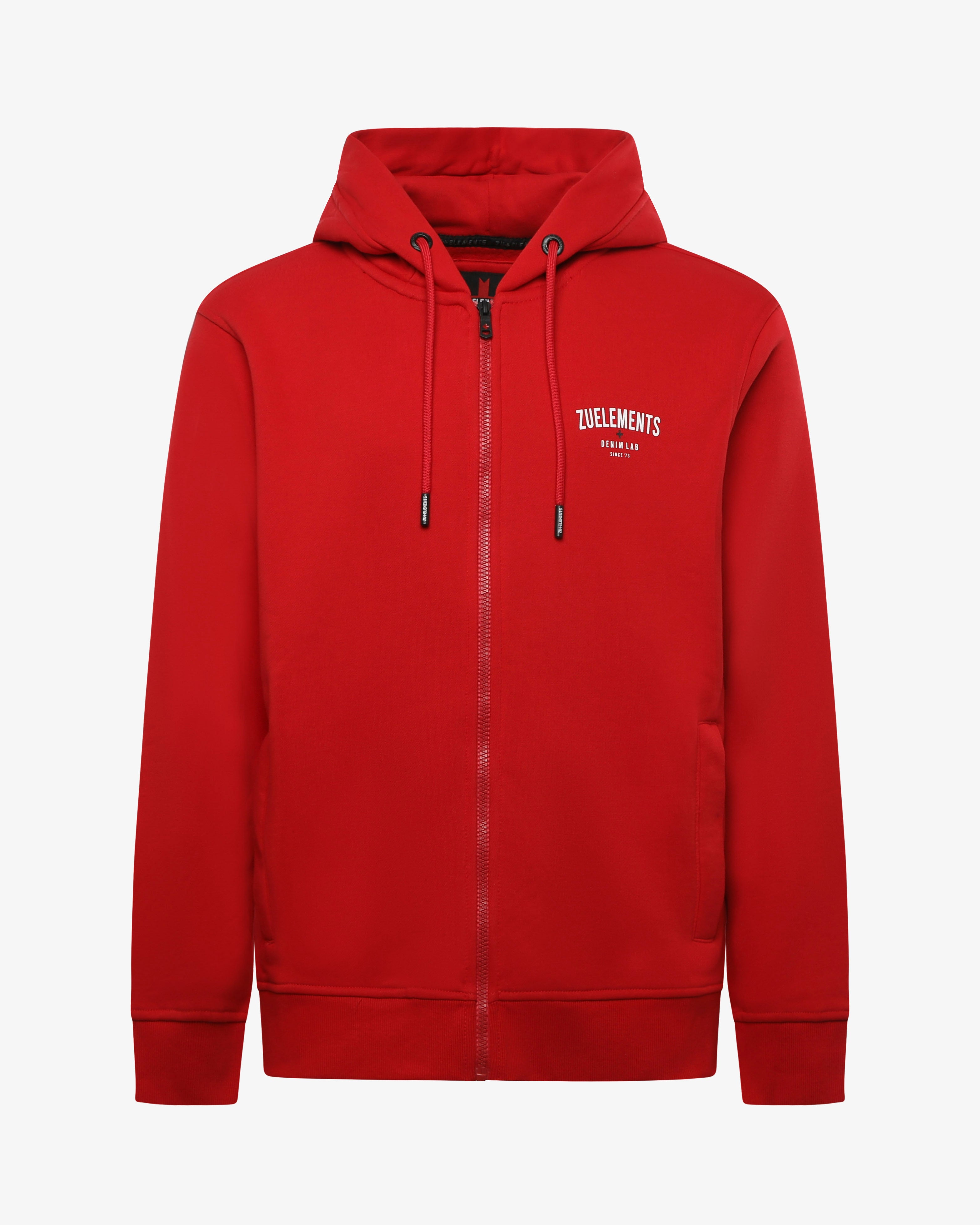 Felpa con zip e cappuccio "Denim Lab"