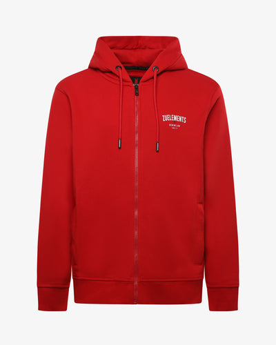 Felpa con zip e cappuccio "Denim Lab"