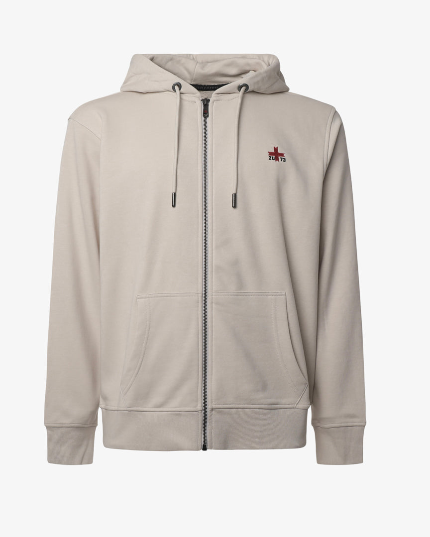 Felpa con Zip e Cappuccio "ZU Seventy Three"