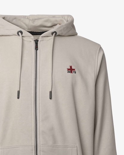 Felpa con Zip e Cappuccio "ZU Seventy Three"