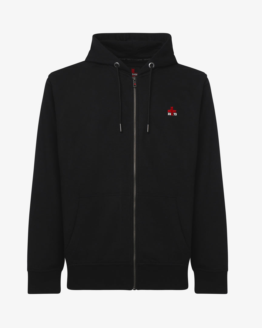 Felpa con Zip e Cappuccio "ZU Seventy Three"